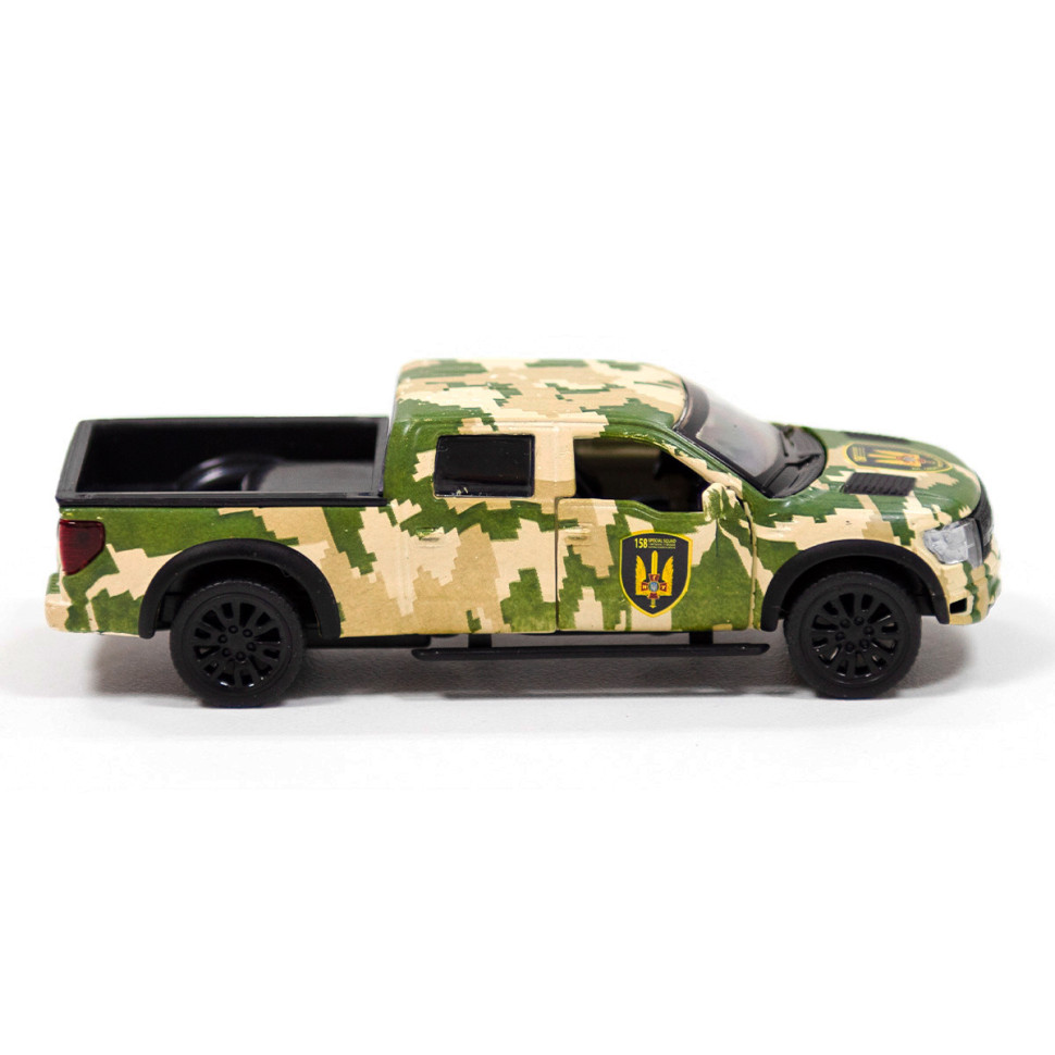 Автомодель игровая FORD F-150 SVT RAPTOR МИЛИТАРИ TechnoDrive 250296 металл