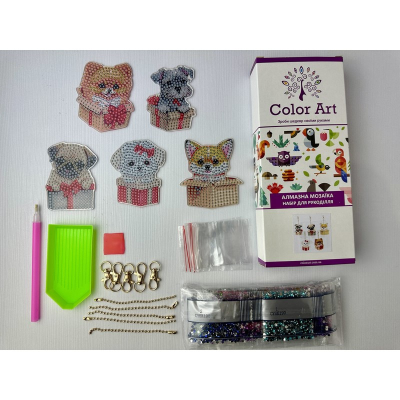 Набор брелков для алмазной мозаики 