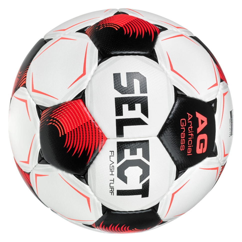 Мяч футбольный Flash Turf Fifa v26 Select 057501-007 белый/красный, размер 5