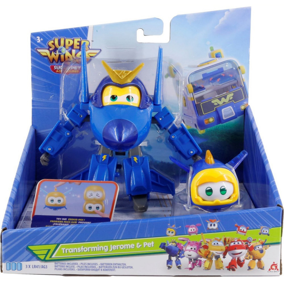 Игровой набор Transforming Джером и питомец (Jerome & Pet) Super Wings EU770443