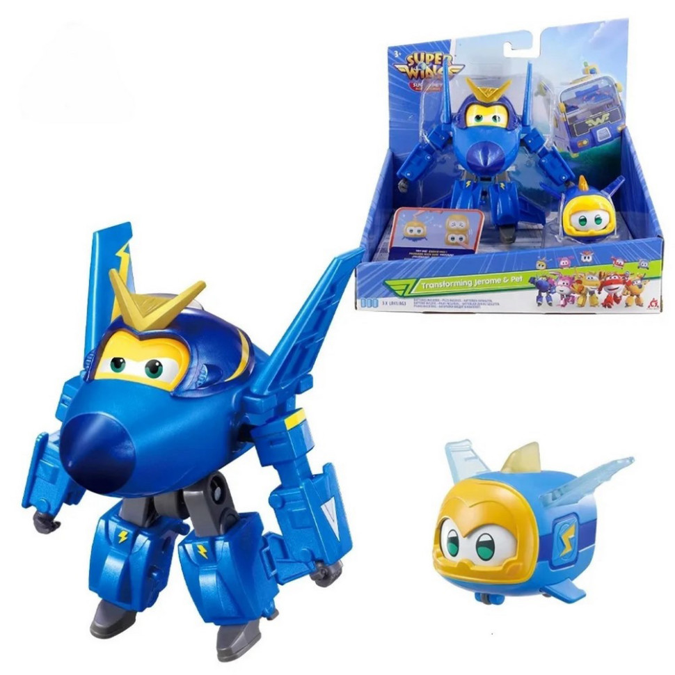 Игровой набор Transforming Джером и питомец (Jerome & Pet) Super Wings EU770443