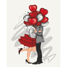 Картина по номерам "Встреча влюбленных" Art Craft 10177-AC 40х50 см