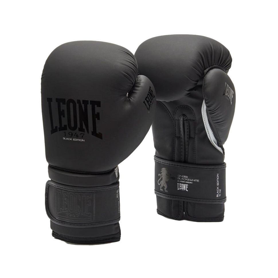 Боксерские перчатки GN059 Leone GN059_Bl/White_10oz 10 унций (капа в комплекте)