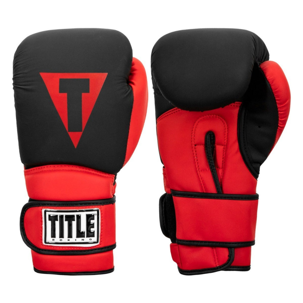 Боксерские перчатки Boxing Guts and Glory TITLE GGBG L BK/RD 14 унций (бинты в комплекте)