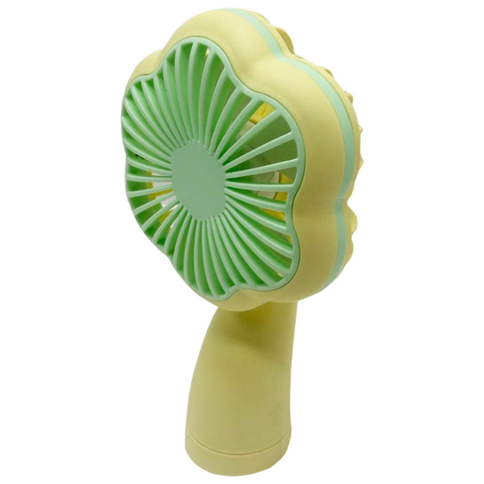 Портативний ручний вентилятор 2 в 1 Bambi MK 5612(Yellow) 2 режими