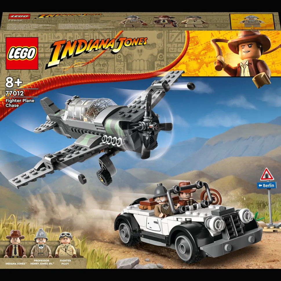 Конструктор LEGO Indiana Jones Переслідування винищувача 77012, 387 деталей 