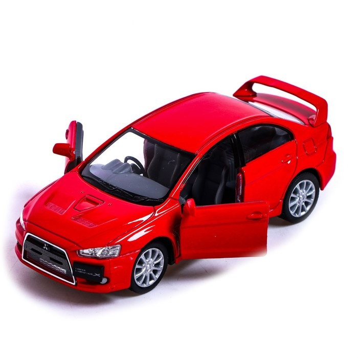Автомобіль легкова MITSUBISHI LANCER EVOLUTION Kinsmart KT5329W інерційна, масштаб 1:36
