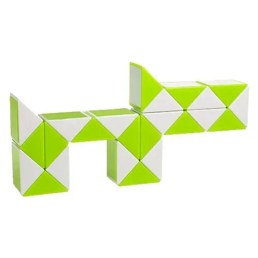Пластиковая головоломка Змейка Рубика Smart Cube GREEN SCT404 зеленая