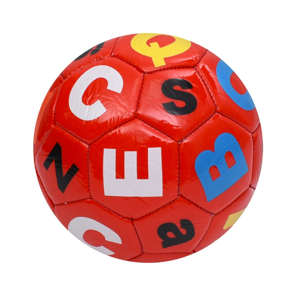 М'яч футбольний Alphabet Bambi MS 4833(Red) розмір №2, 90 г, у пакеті