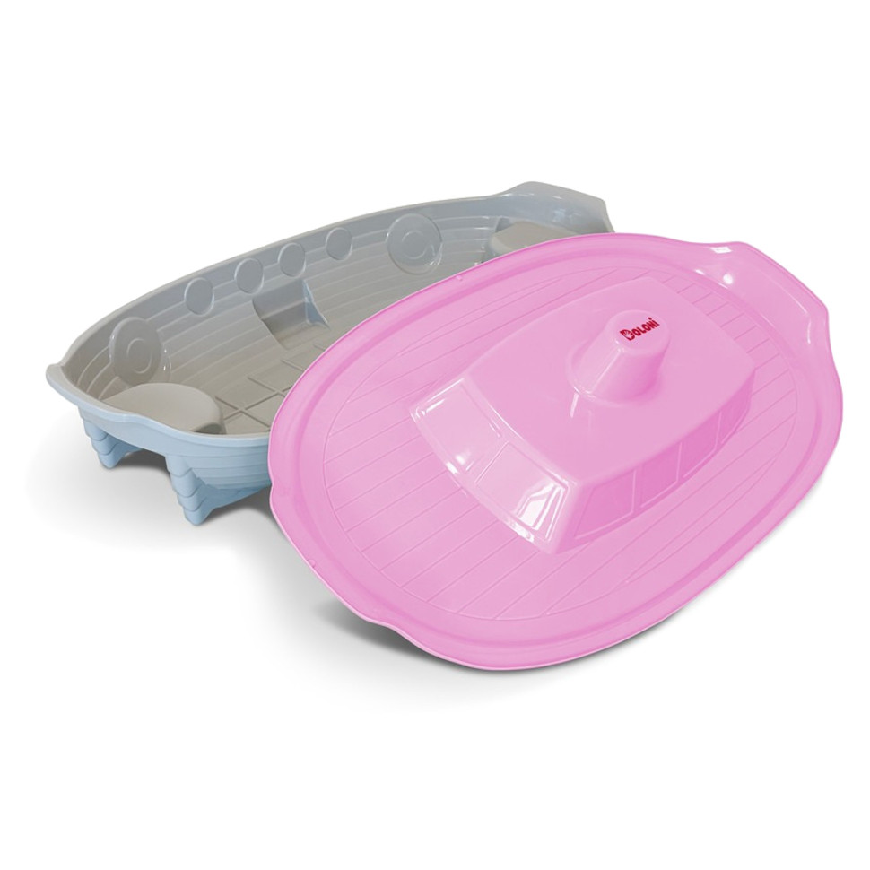Дитяча пісочниця Корабель Doloni Toys 03355/6, 140×72×40 см, з кришкою