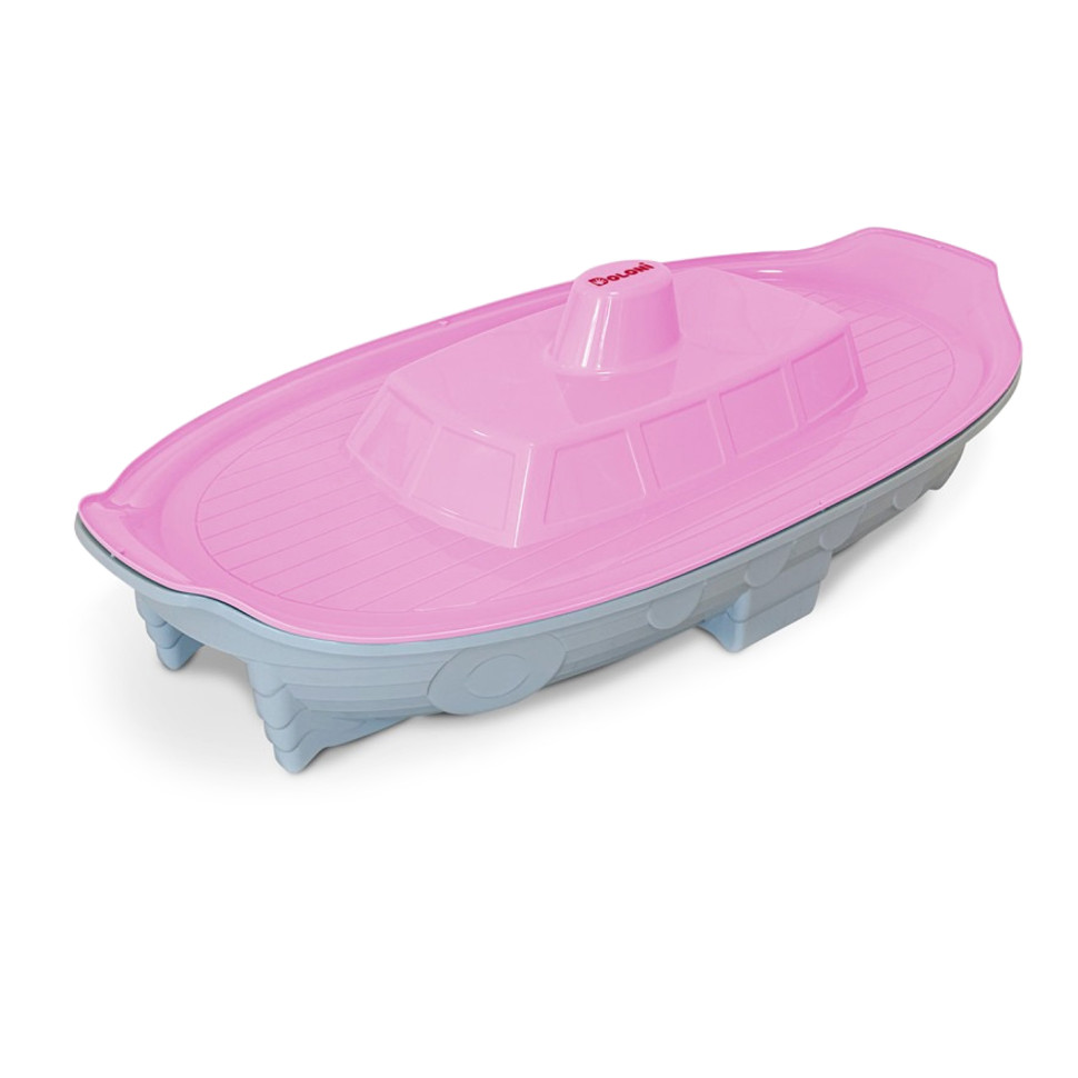 Дитяча пісочниця Корабель Doloni Toys 03355/6, 140×72×40 см, з кришкою