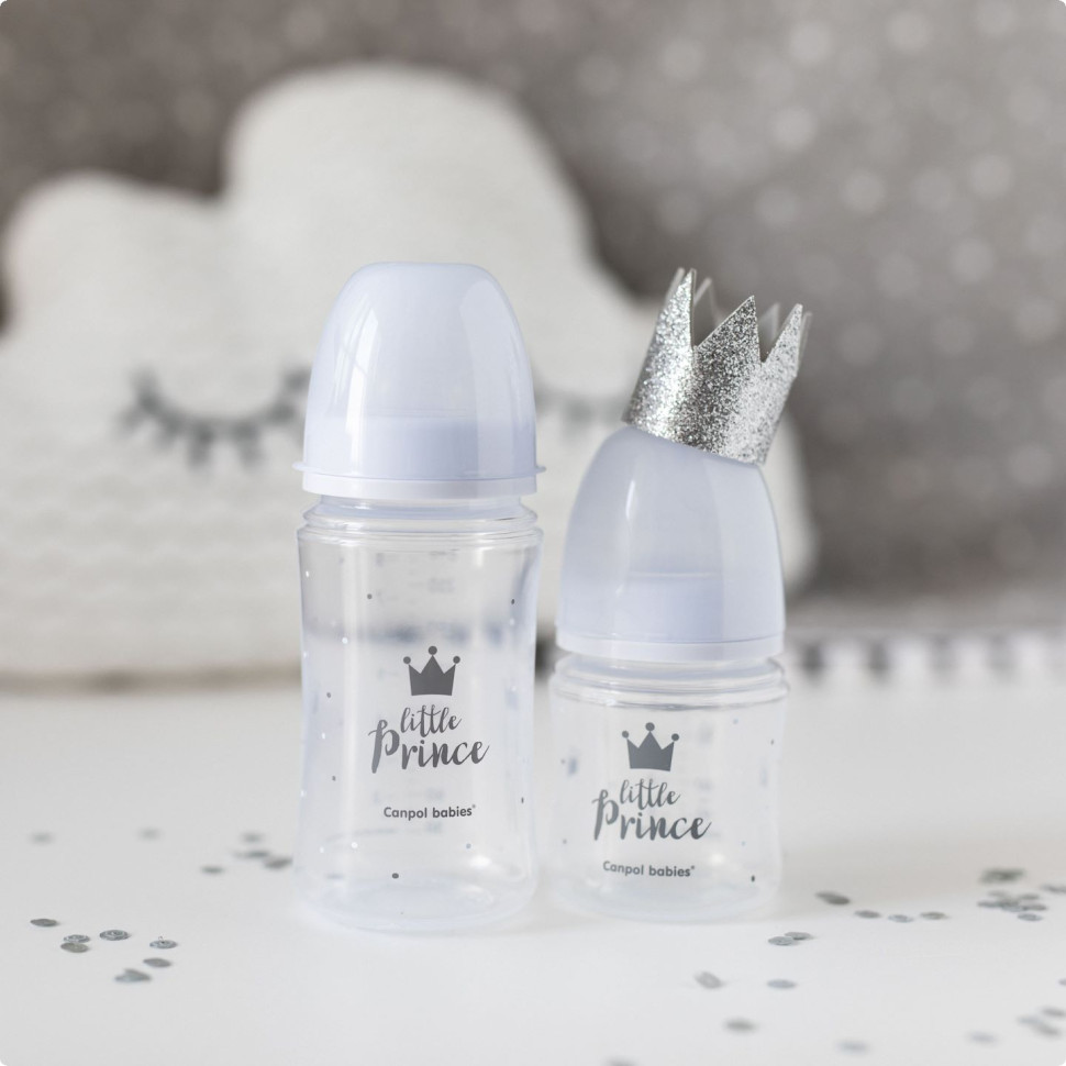 Пляшечка антиколікова з широким отвором Royal baby Canpol babies 35/233_blu 120 мл