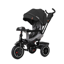 Велосипед трехколесный "CAYMAN" Tilly T-381/7 Темно-серый лен, с пультом и усиленной рамой 