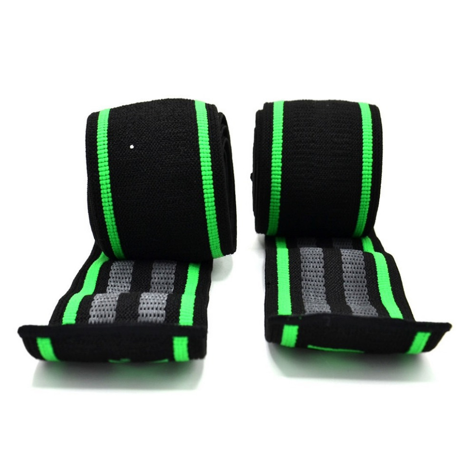 Бинти на коліна MadMax MFA-299-U, Black/Green