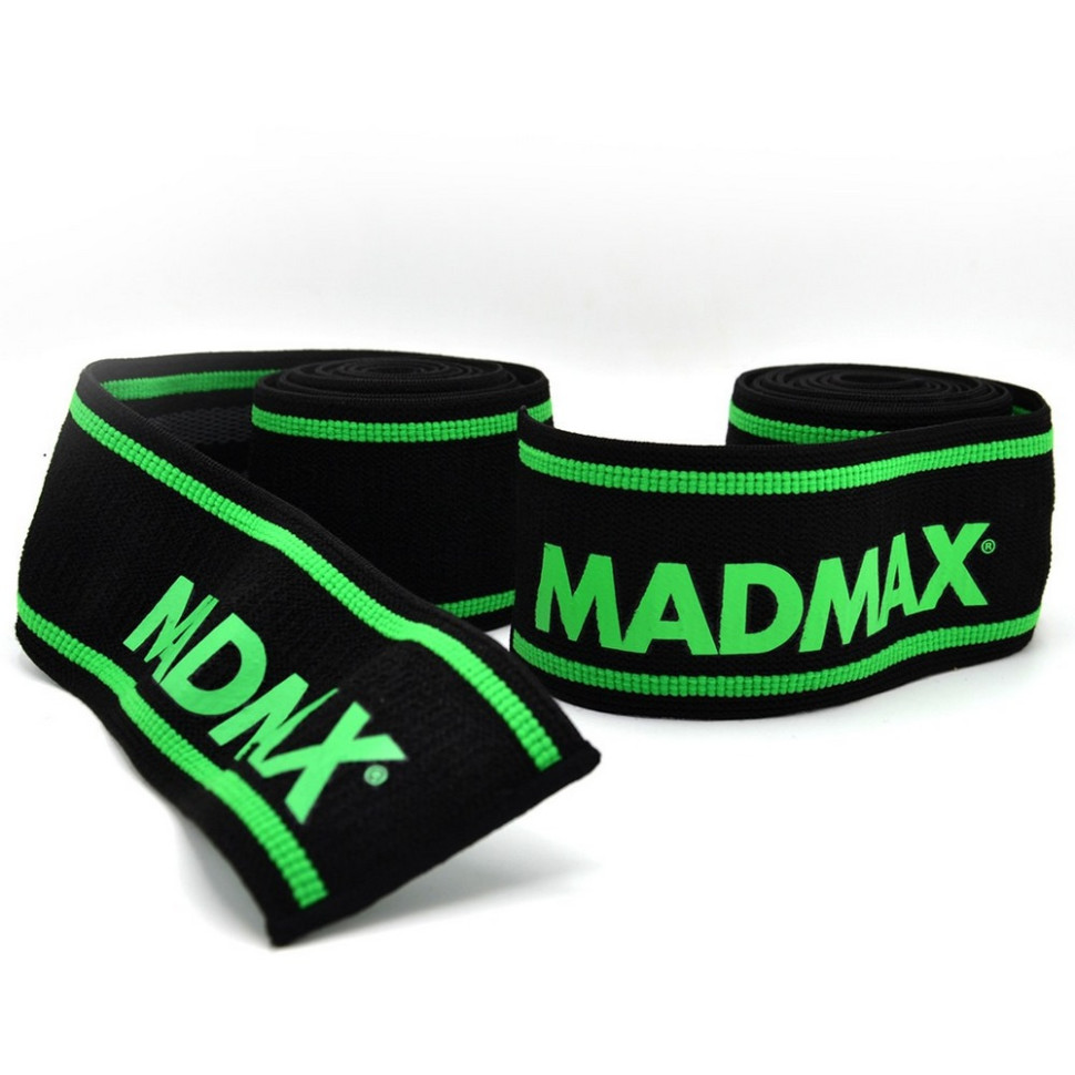 Бинти на коліна MadMax MFA-299-U, Black/Green