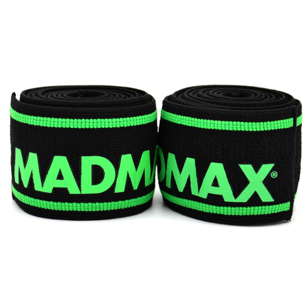 Бинти на коліна MadMax MFA-299-U, Black/Green