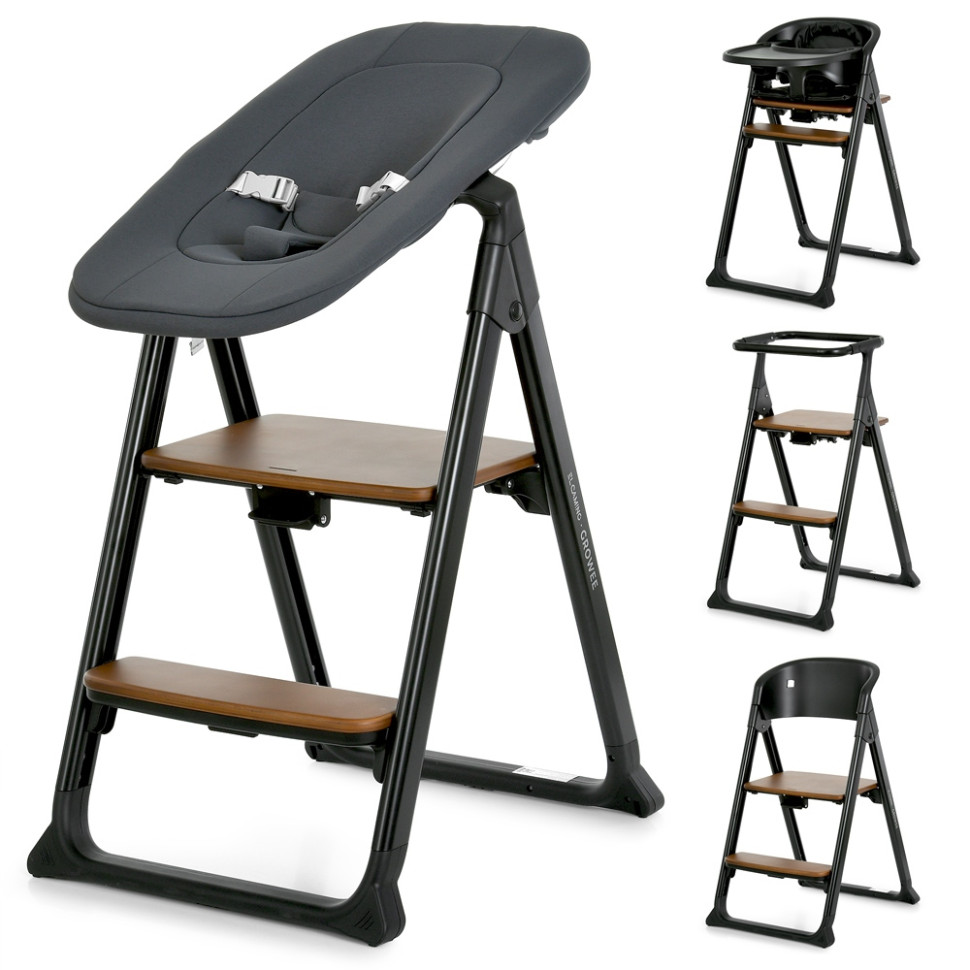 Детский стульчик для кормления 4 в 1 GROWEE El Camino ME 1222 Black