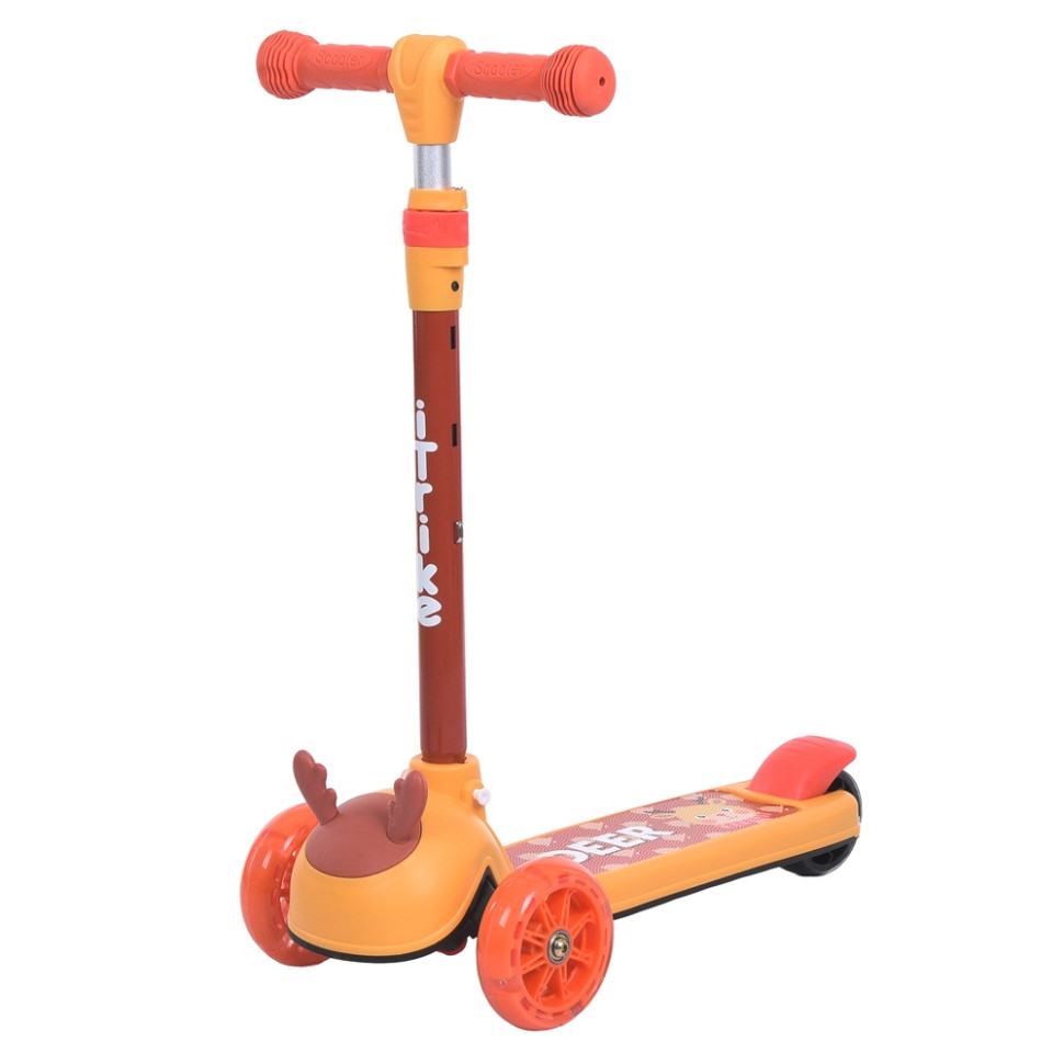 Детский самокат 3-х колесный Turbo Trike JR3-160-Deer, до 25 кг
