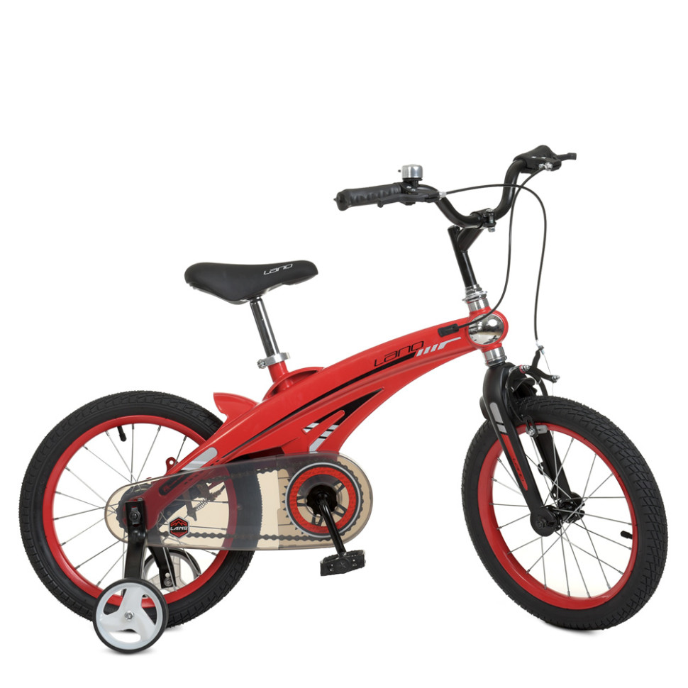 Велосипед дитячий LANQ WLN1639D-T-3 16 дюймів, червоний по цене 3 273 грн.