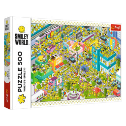 Дитячий пазл "Знайди посмішку" Smiley World Trefl 37429, 500 елементів