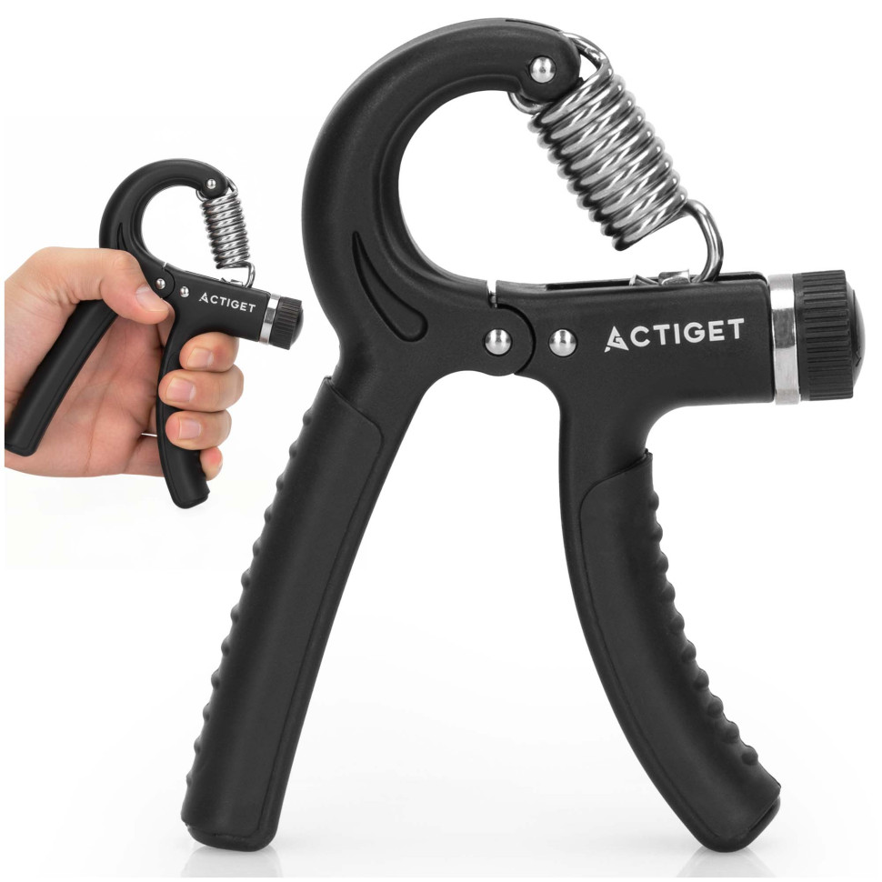 Еспандер кистьовий з регульованим навантаженням Actiget ACT0051 Black 5-60 кг