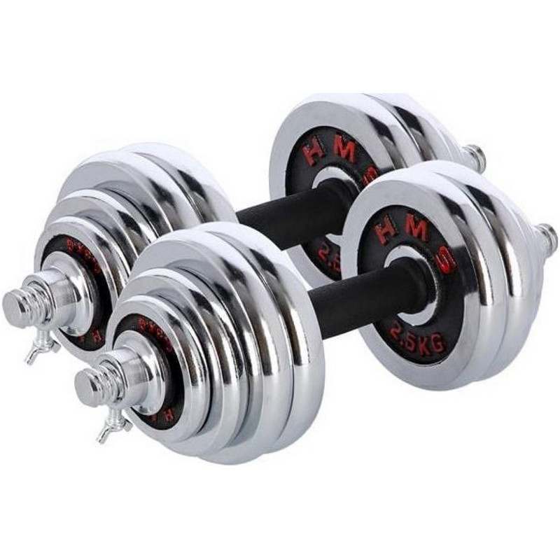 Гантели STC30 HMS 17-59-113 хром 2 x 15 кг
