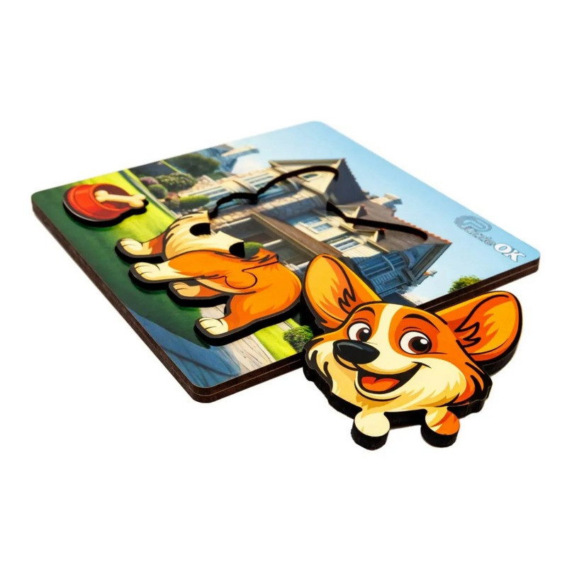 Деревянный пазл-вкладыш 