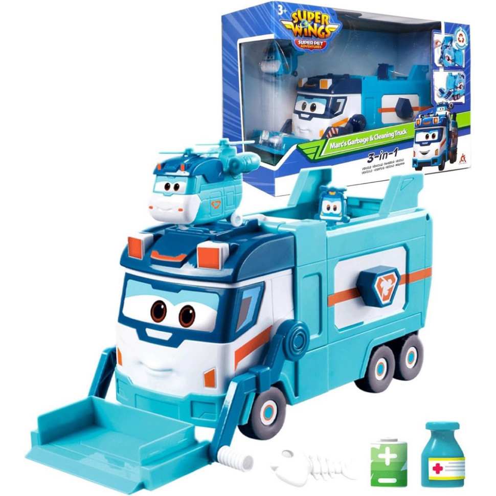 Ігровий набір Вантажівка Марка для сміття та прибирання Super Wings EU770854
