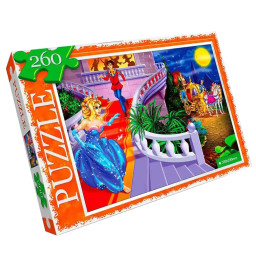Пазл классический "Принцесса" Danko Toys C260-13-03, 260 элементов