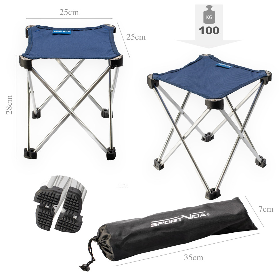 Кресло складное для кемпинга и рыбалки SportVida  SV-ML0009 чехол