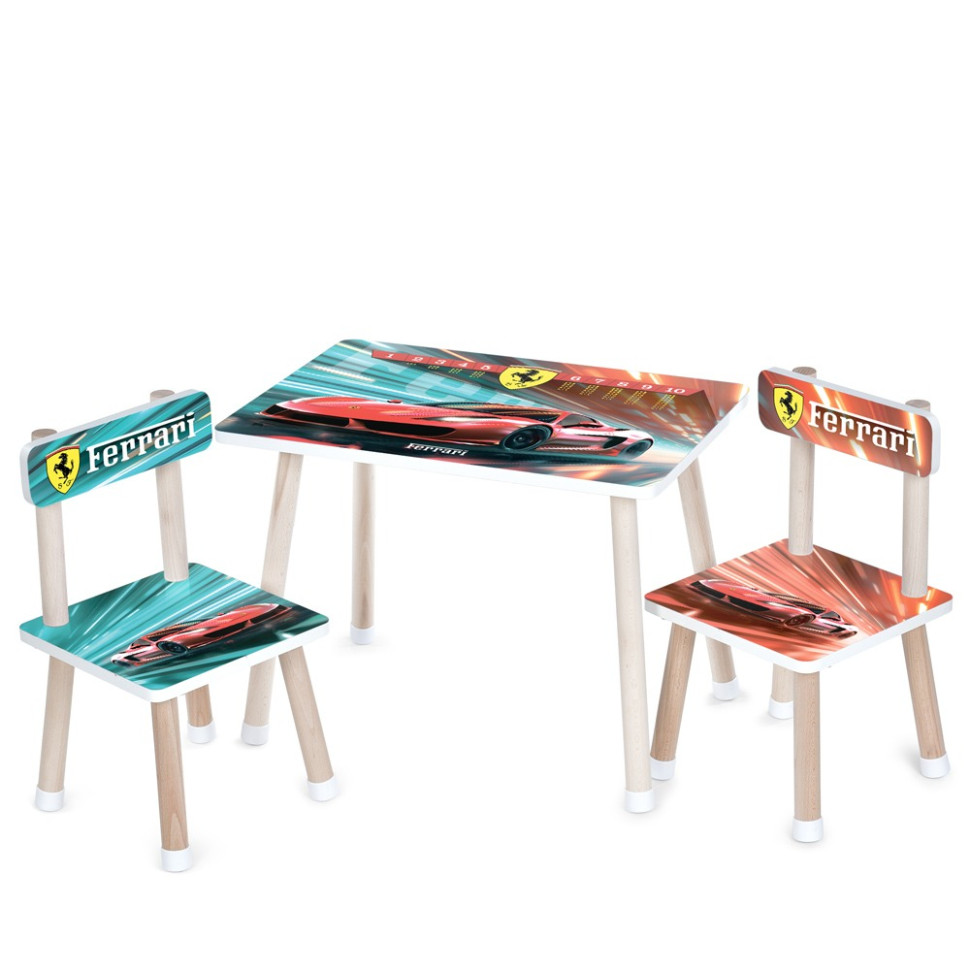Дитячий столик Bambi M 501-33 стільниця 60 х 40 см, 2 стільчики