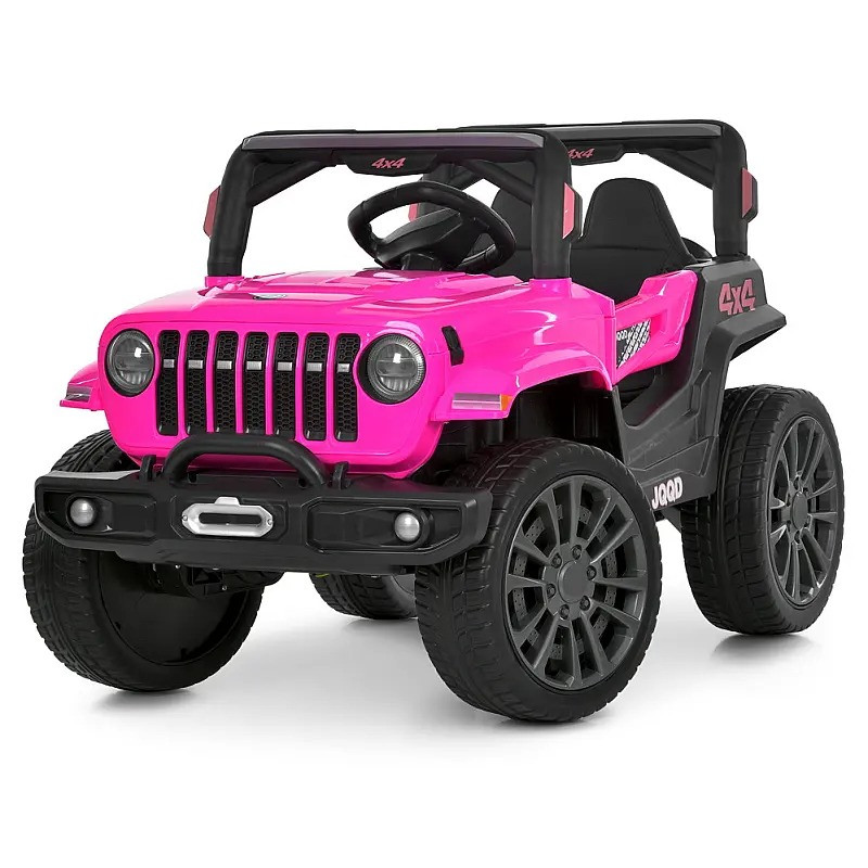 Дитячий електромобіль Джип Bambi Racer M 6357EBLR-8 до 30 кг, рожевий