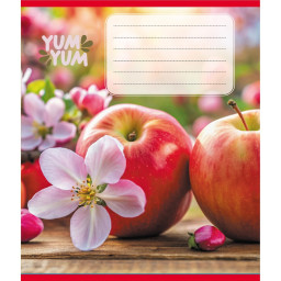 Тетрадь ученическая "Фрукты" Leader 036-580143L-2 в линию, 36 листов 