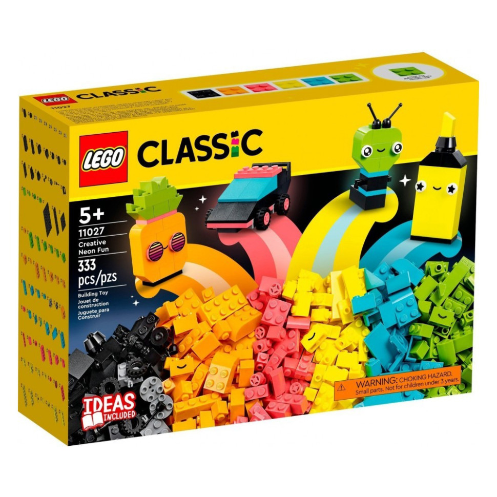 Конструктор Classic Творчі неонові веселощі LEGO 11027, 333 деталі