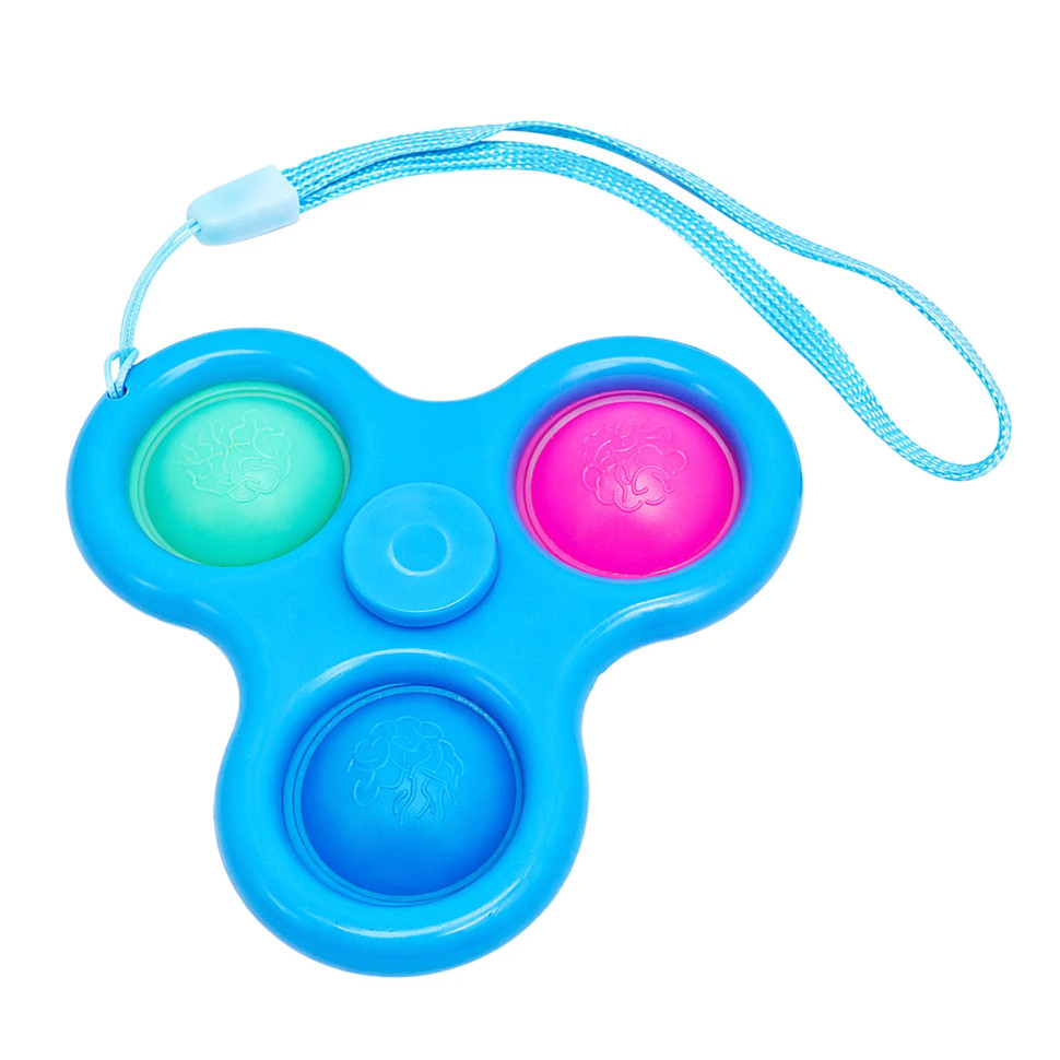 Дитячий антистрес-брелок Сімпл-Дімпл Спінер Bambi AA3650(Blue) 8 см