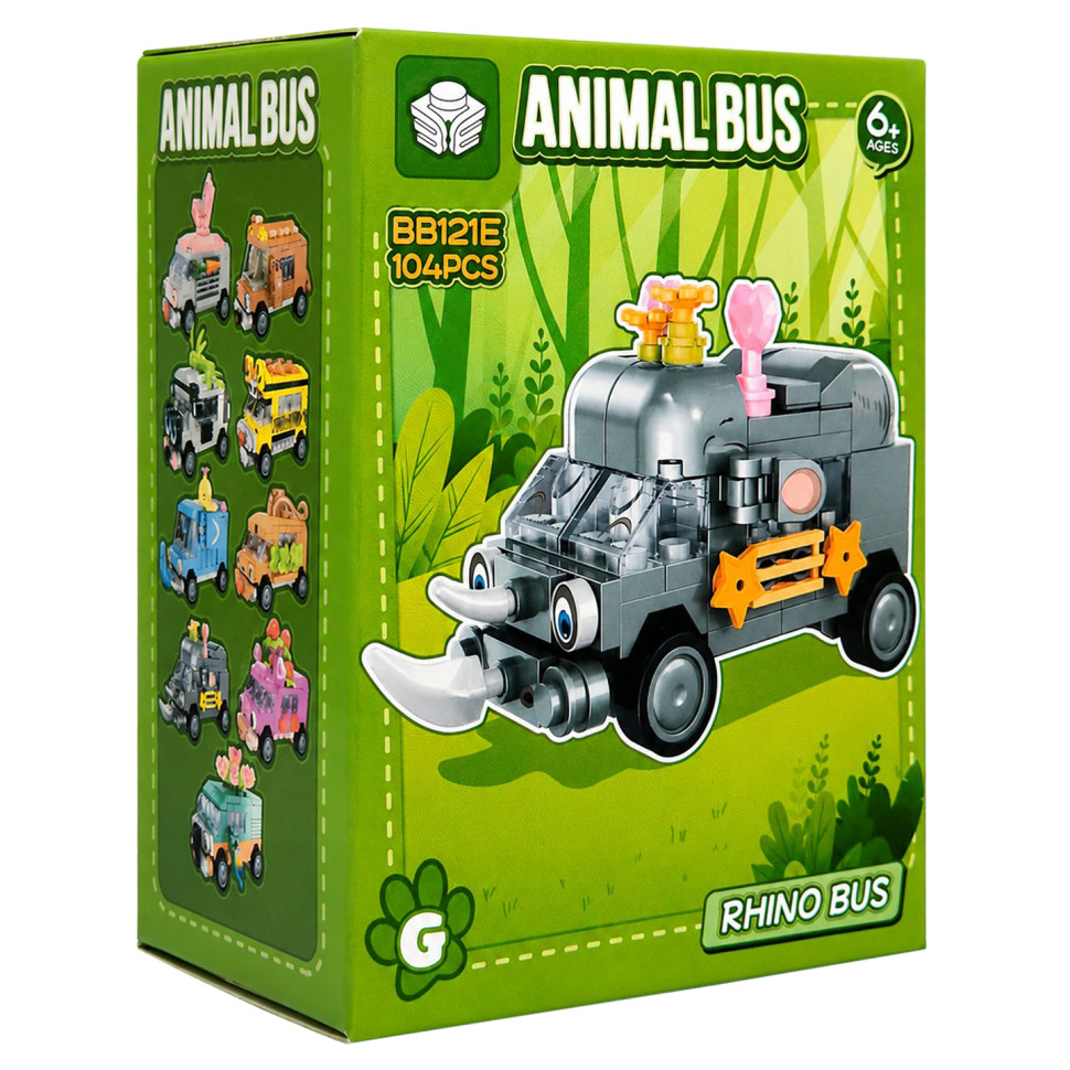 Дитячий конструктор Rhino Bus Bambi BB121E-G серії 