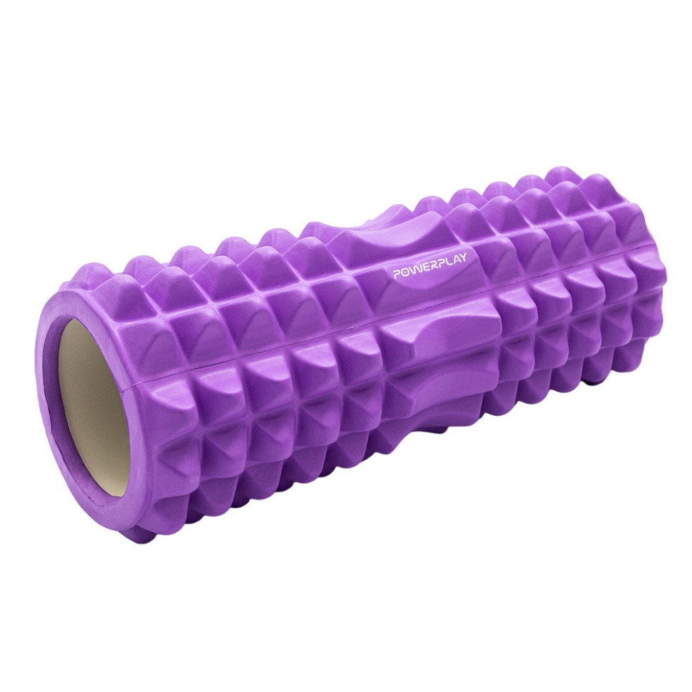 Масажний ролик (ролер) 4405 Massage Roller PowerPlay PP_4405_Purple 33x12 см
