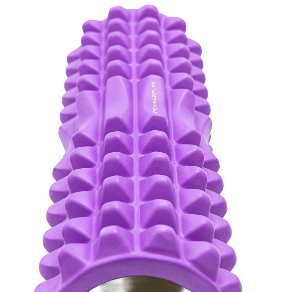 Масажний ролик (ролер) 4405 Massage Roller PowerPlay PP_4405_Purple 33x12 см