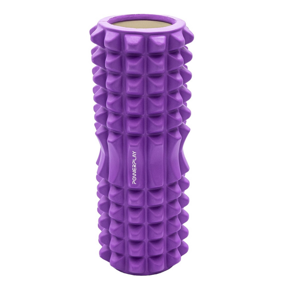 Масажний ролик (ролер) 4405 Massage Roller PowerPlay PP_4405_Purple 33x12 см