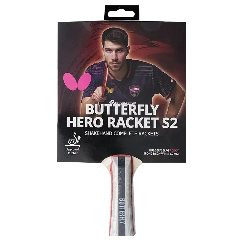 Ракетка для настільного тенісу HERO Racket S2 Patrick Franziska 6251720002 Butterfly 932285