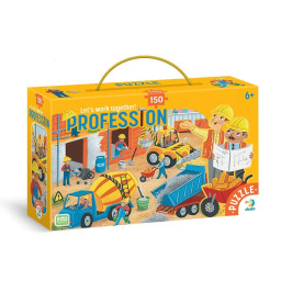 Пазл дитячий "Професії. Будівельник" DoDo Toys 300623, 150 елементів
