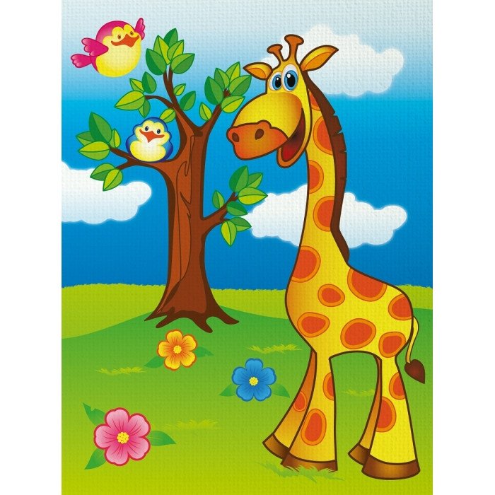 Розпис по полотну. "Веселий жирафик" 18*24 7100/1 по цене 82 грн.