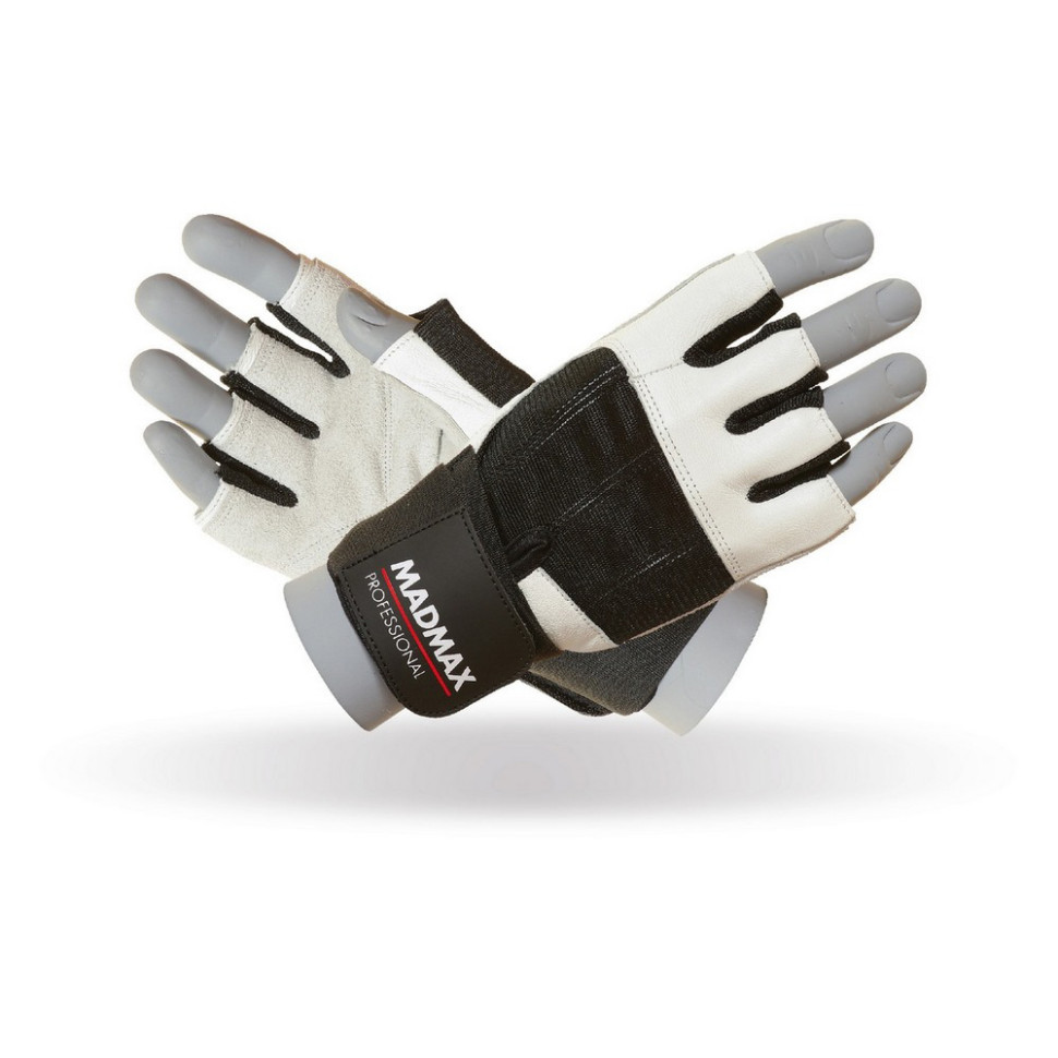 Рукавички для фітнесу Professional MadMax MFG-269-White_XXL, White, XXL