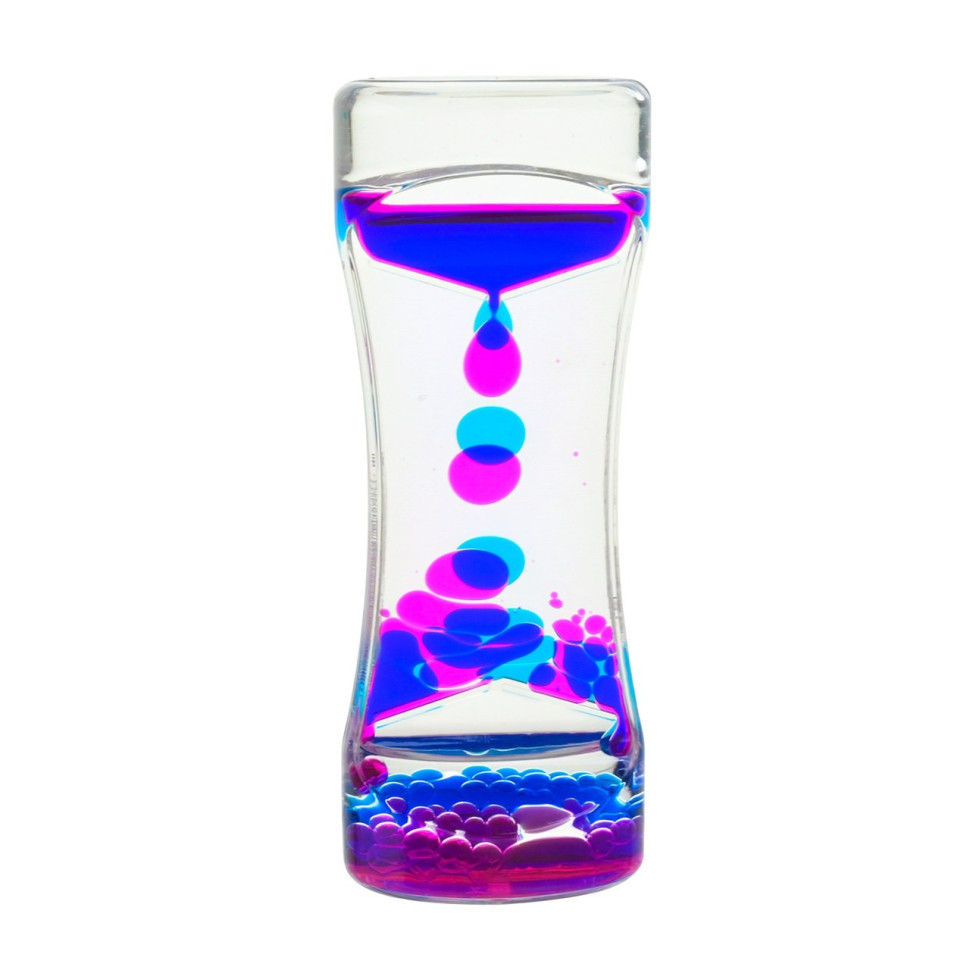 Пісочний годинник Bambi XX-3(Pink) рожевий, з гелевою рідиною, 13,5 см