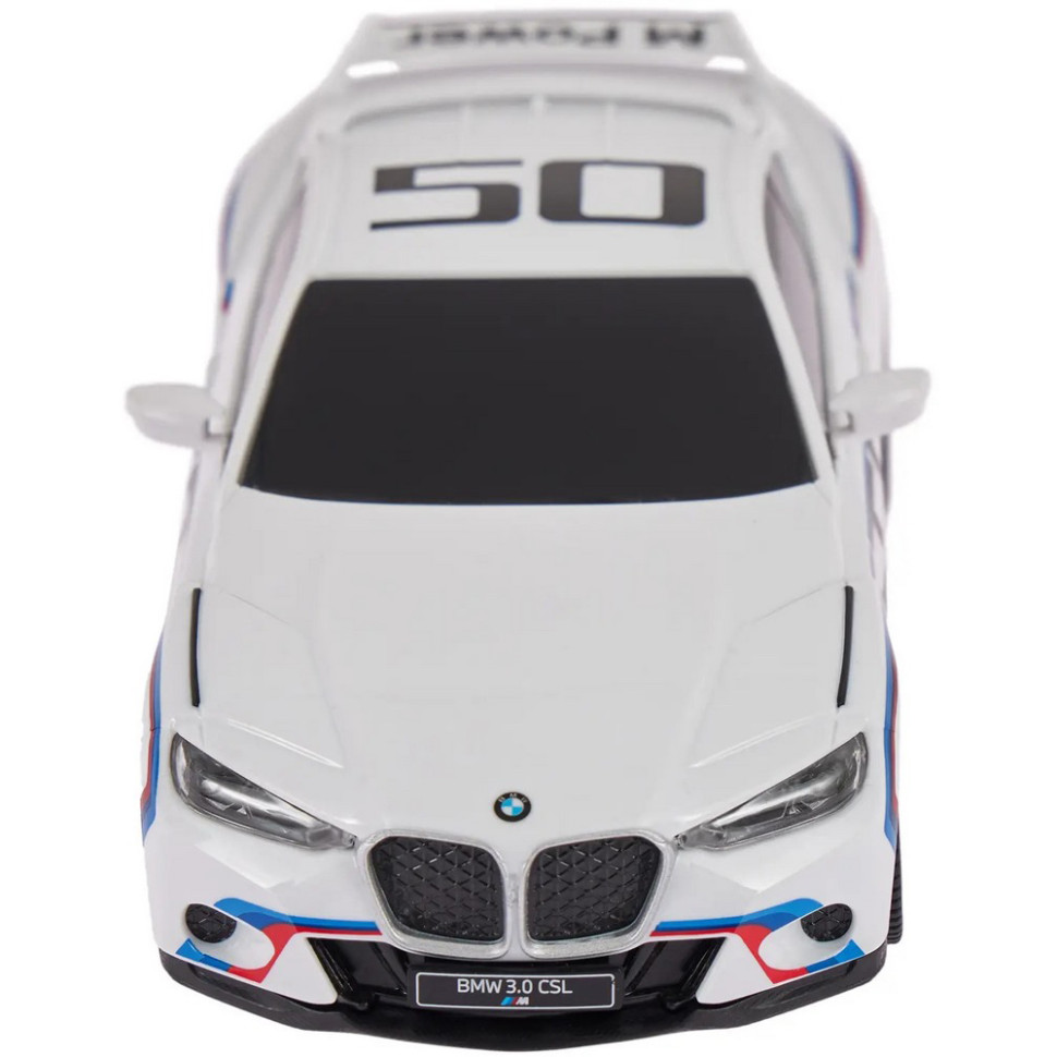 Машинка на радиоуправлении BMW 3.0 CSL Rastar 92900 white, машстаб 1:24