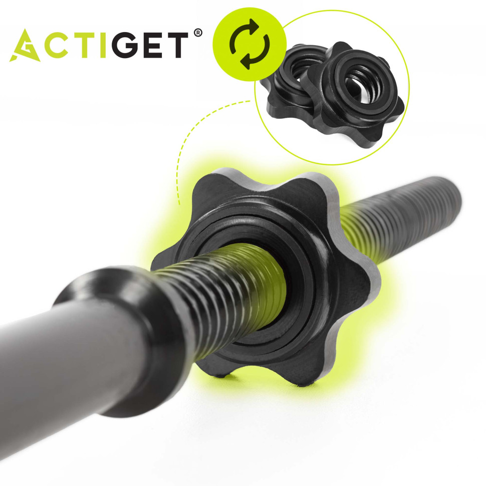 Гриф для штанги прямой Actiget ACT0011 сталь 180 см 25 мм, до 140 кг