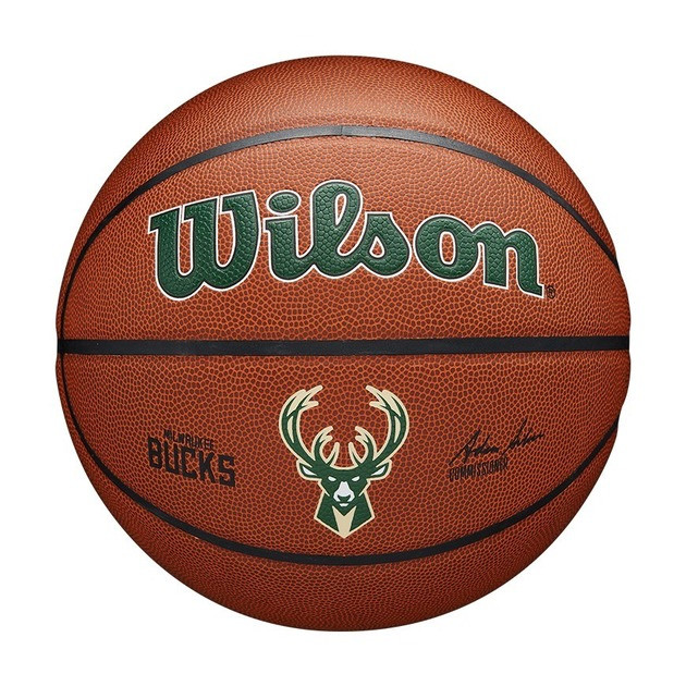 Мяч баскетбольный NBA TEAM ALLIANCE BSKT MIL BUCKS 295 Wilson WTB3100XBMIL №7