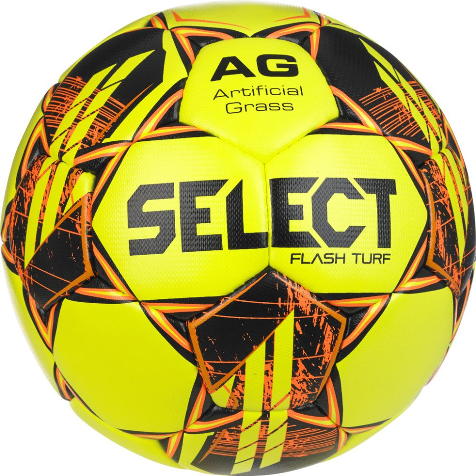 Мяч футбольный Flash Turf Fifa v23 Select 057407-383 желтый/оранжевый, размер 4
