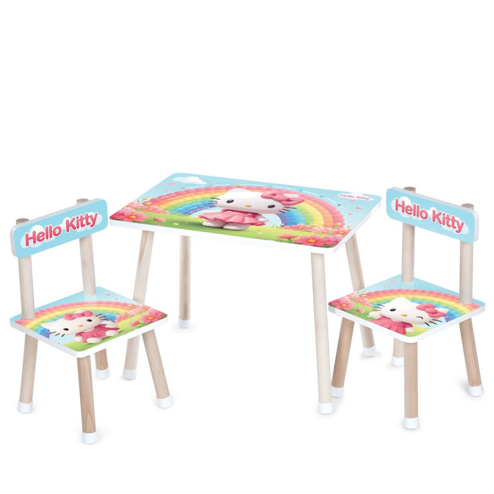 Дитячий столик Bambi M 501-34 стільниця 60 х 40 см, 2 стільчики