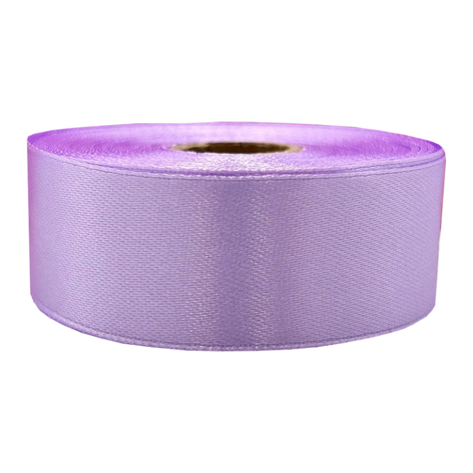 Атласная лента для рукоделия Bambi АБ-320, 2,5 см x 23 м, сирень